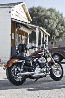 De nieuwe Harley-Davidson 1200 Custom valt op!